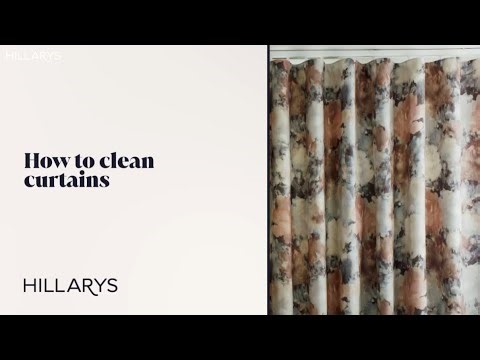 How to clean curtains