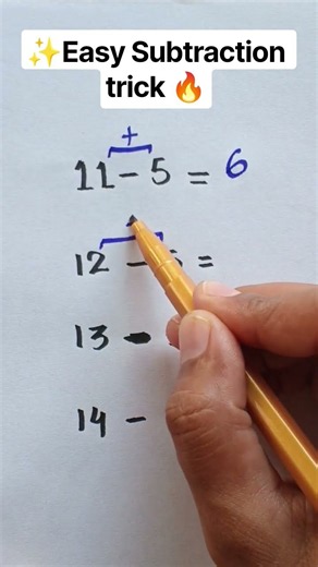 🔥 Easy Subtraction Trick! Calculate Faster in Seconds 🧠⚡ #Shorts