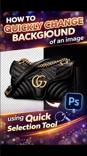 How to quickly change background using quick selection tools