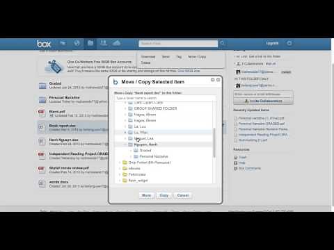 Move File-Folder in Box.com