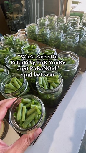 I’m crazy? No. YALL are crazy lol. #prepper #prepping #foodstorage #garden #gardening #canning #inflation #homestead