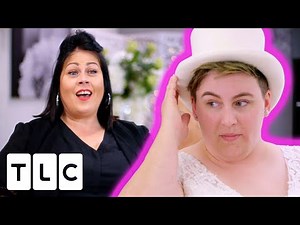 Quirky Extravagant Bride Wants A Dress That Matches Her Top Hat | Curvy Brides Boutique
