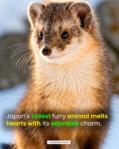 🦊❄️ Meet the Japanese Sable — Hokkaido’s Silent Jewel of the Forest. 🇯🇵🌲 Known locally as the Nihon Ten, this rare and graceful hunter moves like a whisper through the snow-covered woods of northern Japan. With its sleek, dark fur and bright, watchful eyes, the sable was once hunted for its beauty — but today, it stands protected as a symbol of Japan’s untamed wilderness. 💫 Elusive, solitary, and impossibly elegant, the Japanese sable reminds us that true beauty often hides in silence… deep