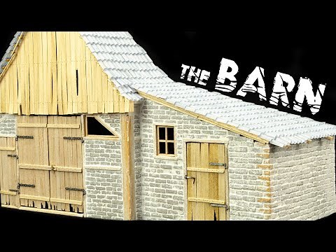 Let's Build A Barn From Styrofoam And Balsa Wood!