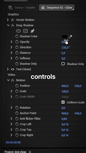 Glowing Text in Premiere Pro 2026 #premierepro #premiere