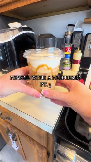 Make a Bourbon Vanilla Bean w/ vanilla bean cold foam with me 💛 @Nespresso #coffee #coffeetiktok #coffeetok #nespressomachine #nespresso