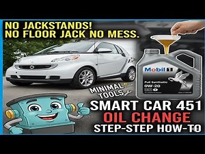 SMART CAR 451 OIL CHANGE (2007-2014): Stop Paying the Dealer! (DIY How-To & Reset service light)