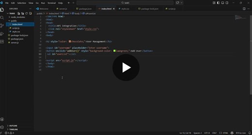 #fullstackdevelopment #apis #nodejs #expressjs #crud #frontendbackendintegration #learningjourney | Poojasree c