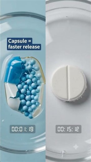 Capsule vs tablet difference