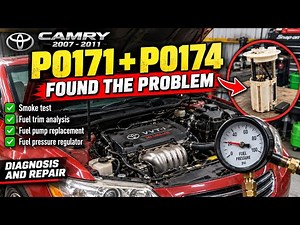 2007-2011 Toyota Camry P0171-P0174 Diagnosis and repair!! (Fuel pump replacement)