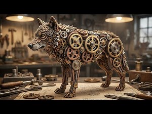 Engineers Built a Mechanical Wolf Using Gears and Hydraulics