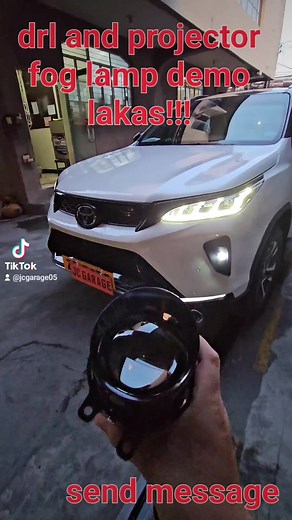 Drl and projector fog lamp set up w auto folding and sequential side mirror. 10mins install..plug in. Pm slot today set up #toyotafortuner #fortuner #jcgarage | Jc Garage | Facebook