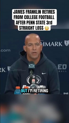 “I’m retiring” - James Franklin Postgame Interview - Penn State vs Northwestern