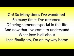 I'm On My Way Back Home Lyrics Video