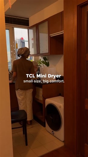 a.home house on Instagram: "Even small spaces can feel cozy with a mini dryer that works this well. 🧺🧴🛁🫧"