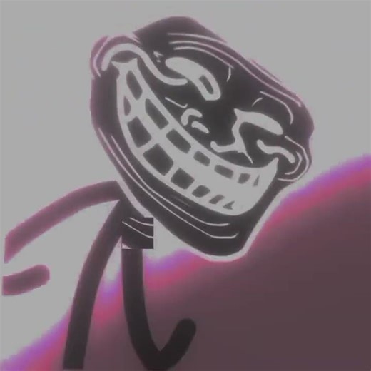 reverse troll animated by me :D #trollface
