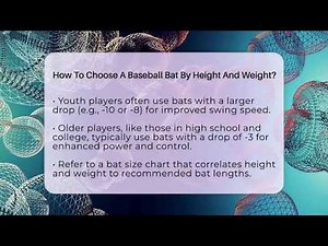 How To Choose A Baseball Bat By Height And Weight? - Baseball Equipment Hub