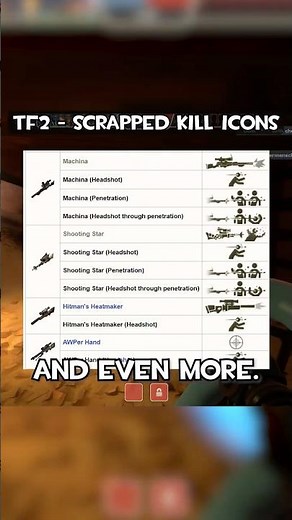 TF2 - Scrapped Kill Icons #tf2 #gaming #teamfortress2
