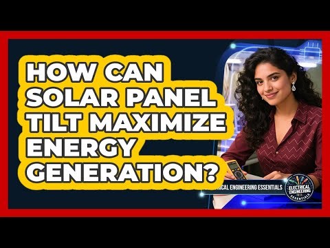 How Can Solar Panel Tilt Maximize Energy Generation? - Electrical Engineering Essentials