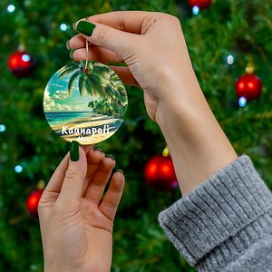 Kaanapali Maui Beach Palm Tree Ornament, Colorful Souvenir, Vivid Forever Keepsake, Vibrant Maui Memory - Etsy Canada