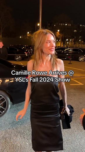 Camille Rowe at YSL Fall 2024 Show in Paris Fashion Week