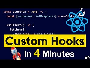 Custom Hooks React Tutorial | React Hooks #9