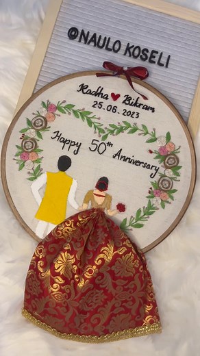 Handmade Embroidery Hoop: Thoughtful and Everlasting Gift for Your Loved Ones. Customization Available. Send us a message or contact us on 9808078882 to order. #naulokoseli #WrappingHappiness #handmadeembroidery #handcraftedembroidery #embroideryhoopnepal #sendgifttonepal🎁 #weddinggiftsidea #anniversarygiftideas #giftforfriendsandfamily | Naulo Koseli
