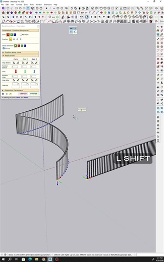 Finally, Curved Railings That Actually Look Good #sketchup #design #hack