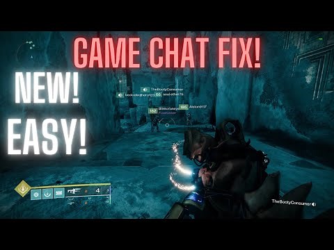 (EASY!) How To Fix Destiny 2 Game Chat (Working!)