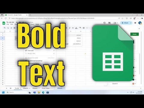 How To Bold Text on Google Spreadsheets [Guide]