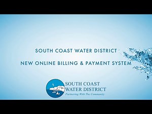 SCWD's New Online Billing & Payment Site - Welcome Video