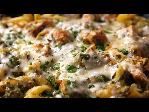 Salsa Verde Chicken Pasta | Delish