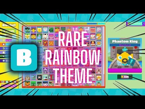How To Get The Rare RAINBOW THEME in BLOOKET!