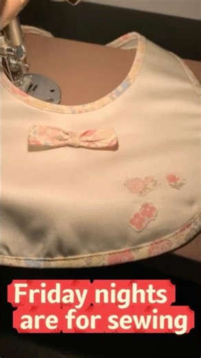 Friday Night Sewing — A Handmade Bib for a Lucky Cat 🧵 #sewhappy#sewing #cat