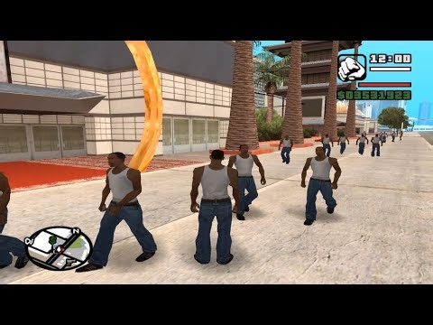 【狂気】GTA SA-全NPCがCJになるMOD (トラウマ)