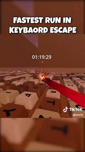 Keyboard Escape fastest run ever — Roblox ASMR