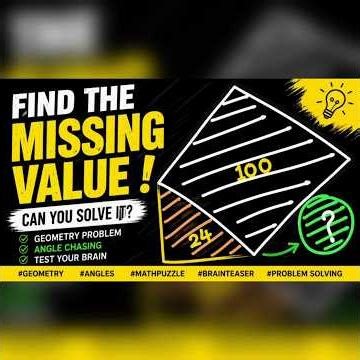 Can You Find the Missing Value? 🧠 Geometry Puzzle Challenge