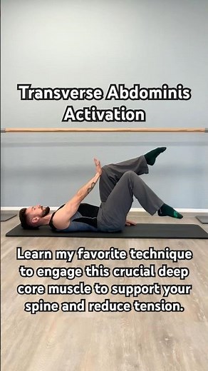Transverse Abdominis Activation!#coreworkout #abdominalexercise