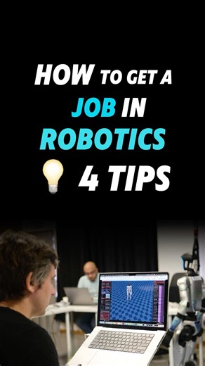 Want to find a job in Robotics? Here are 4 Tips You Should Know! #robotics #job #career #ai #robot