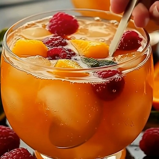 Punch Délicieux Sans Alcool Ingrédients: 1 litre de jus d'ananas 1 litre de jus de mangue 1 litre de jus d'orange (frais si possible) 500 ml d'eau gazeuse 500 ml de soda au gingembre 4 cuillères à soupe de sucre (ou selon votre goût) Tranches d'orange et d'ananas pour la décoration Glaçons en quantité au choix Préparation: 1. Dans un grand bol, versez les jus d'orange, d'ananas et de mangue bien frais. 2. Ajoutez le sucre et remuez jusqu'à dissolution complète. Goûtez et ajustez au besoin. 3. Ju