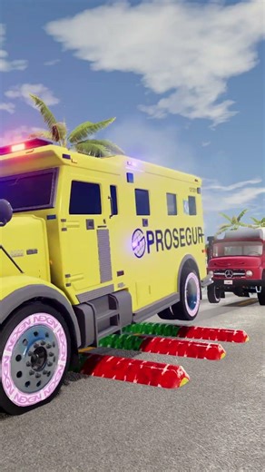 BeamNG.drive Truck vs Speed Bump Spintires Mudrunner Eps451