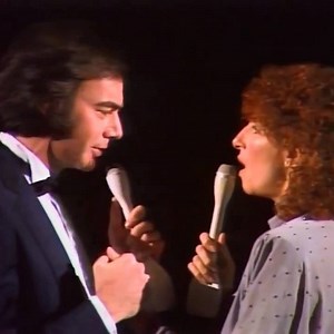 One of Grammys most exciting and unexpected duets. An actual fact, these two Grammy winners didn't even decide to sing together until the night before the show when they rehearsed this song on the telephone. Almost Nobody knew they were going to appear on the broadcast until it happened. From 1980, here's one of the Grammys most memorable and magical moments ★ ★ ★ ★ ★ ★ ★ ★ ★ ★ ★ ★ ★ ★ ★ ★ ★ ★ ★ ★ ★ "You Don't Bring Me Flowers" is a song that hit the top of the Billboard Hot 100 chart in 1978. I