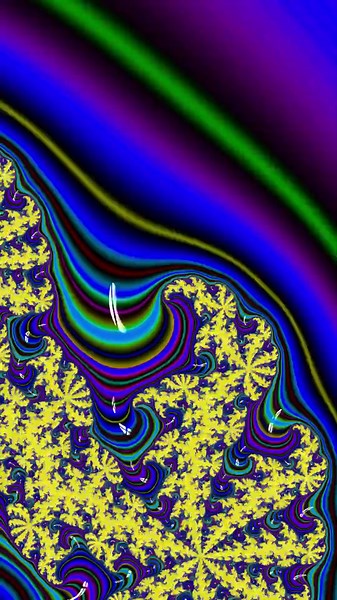 #fractal #shorts #animation Black‑Blue Quantum Spirals: A High‑Speed Trip Through the Yellow Abyss