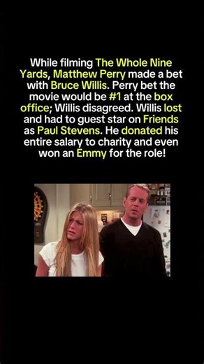 Bruce Willis Honored His Bet and Won an Emmy #Friends #TrueStory #BruceWillis