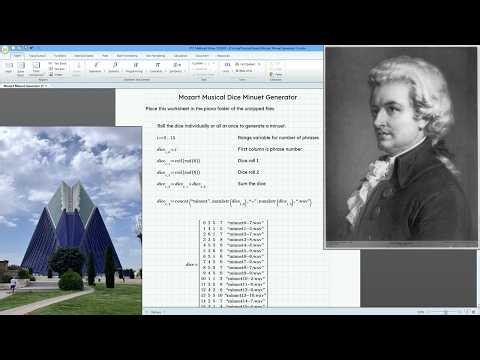 Making Music with Mathcad - Mozart Dice Game Waltz Generator