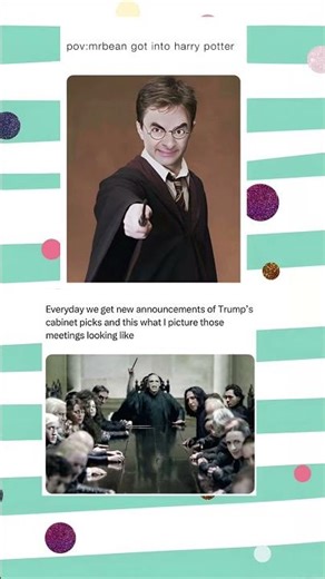 Trump Cabinet Meeting Be Like 😂 | Mr Bean in Harry Potter 😭 #TrumpMeme