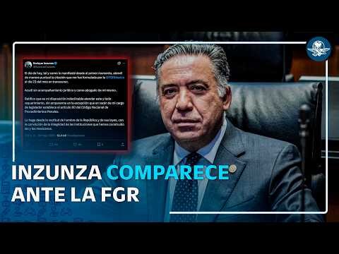 Enrique Inzunza acude a la FGR a comparecer tras acusaciones de EU en su contra