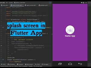01 - إنشاء سبلاش سكرين في تطبيق فلاتر - create splash screen in Flutter App