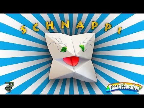 Wir basteln ein Schnappi aus Papier ( Kindergarten / Schule )