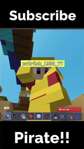 Bloxd.io Pirate #minecraft #bloxd #pirates